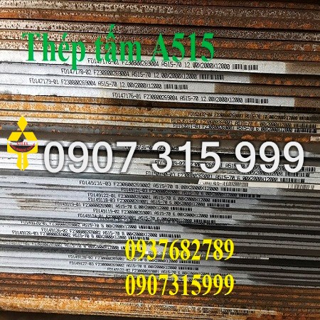 Thép tấm chịu nhiệt a515 (a515gr70) dày 8ly 10ly 12ly 14ly